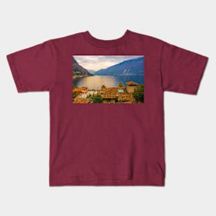 Rooftops in Limone sul Garda, Italy Kids T-Shirt